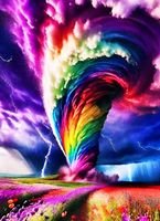 Diamond Painting Regenbogen Tornado-10-50x40-925