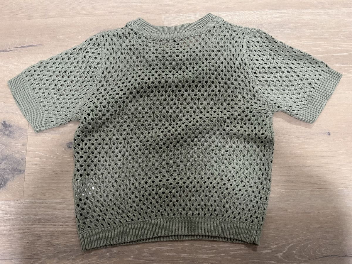 T-Shirts: Strickshirt mit Lochmuster mint XS neu – Neu (gemäss Beschreibung) aus Birrwil von vanyboo 2