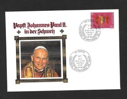 Sonderbrief Besuch Papst Johannes Paul II. Genève 15.6.1982
