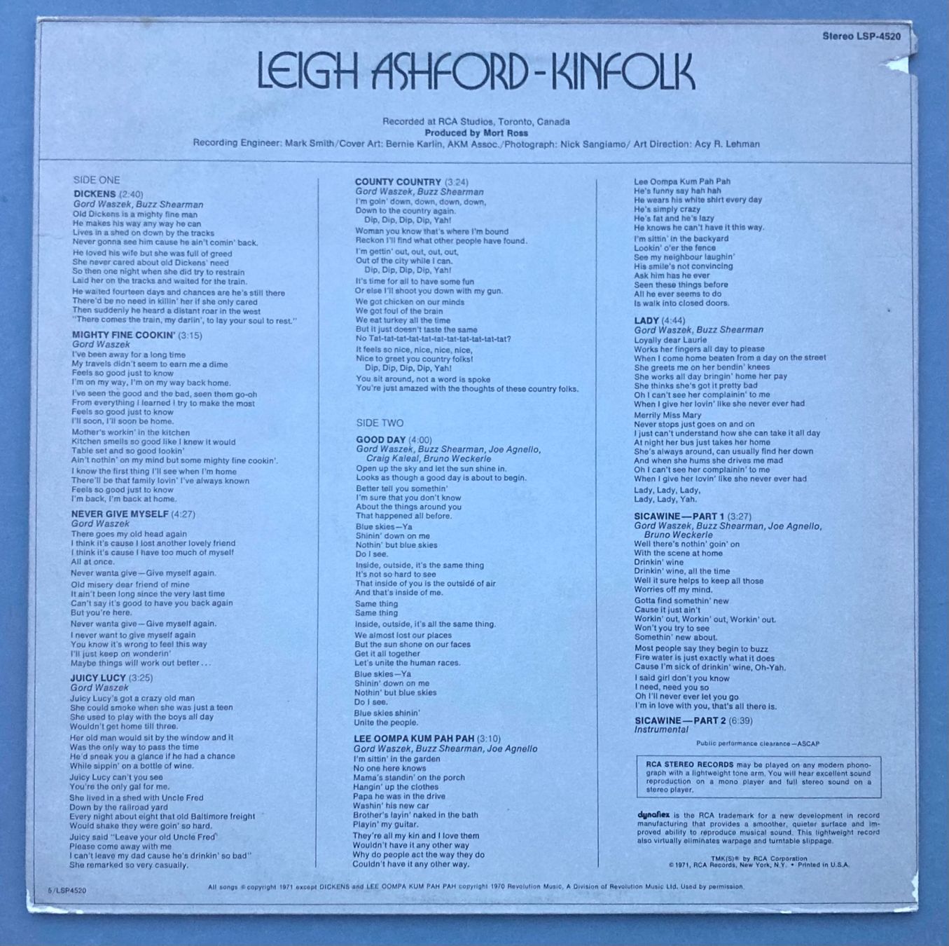 Dischi in vinile: LEIGH ASHFORD - KINFOLK – Usato da Poliez-Pittet venduto da Newtown-Records 1