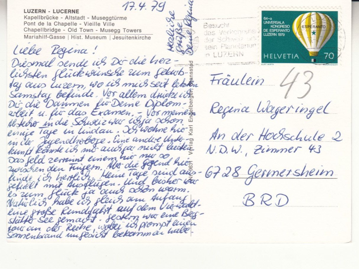 Cartes postales: Luzern 1979 – D'occasion à Bürglen TG par StampGraf 1
