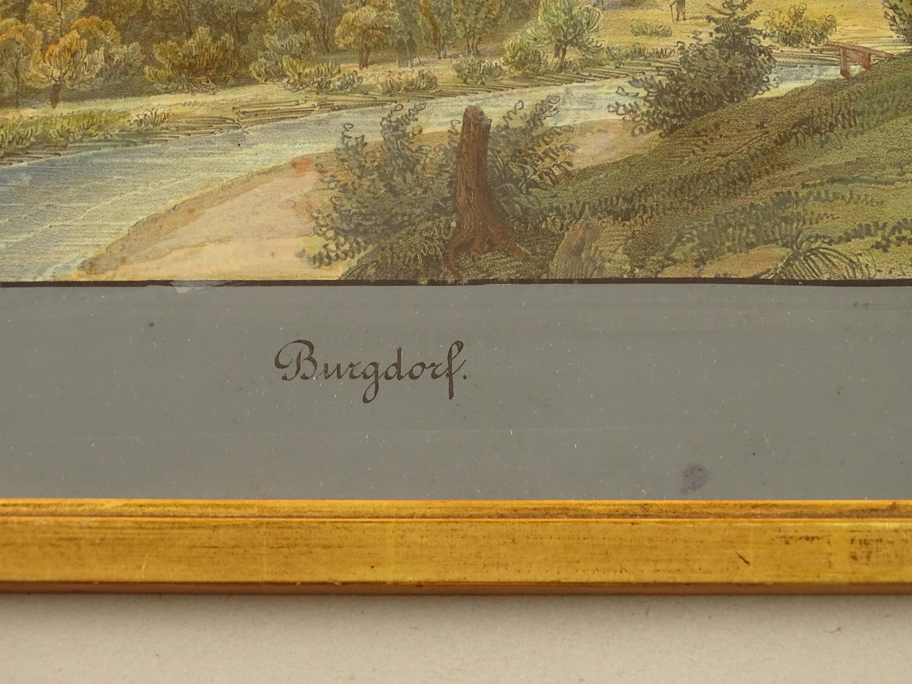 Stiche: BURGDORF, LITHOGRAPHIE VON SCHMID, 1840 – Gebraucht aus Grüningen von Kartensammler 8