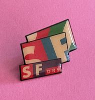SF DRS Vintage Anstecknadel Pin - Schweizer Radio Retro!
