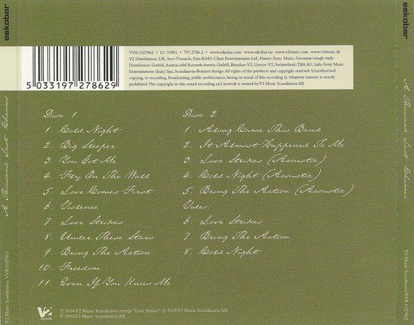 CD: 2-CD Eskobar - A thousand last changes (limited, 2004) – Usato da Möriken AG venduto da mineralia 1