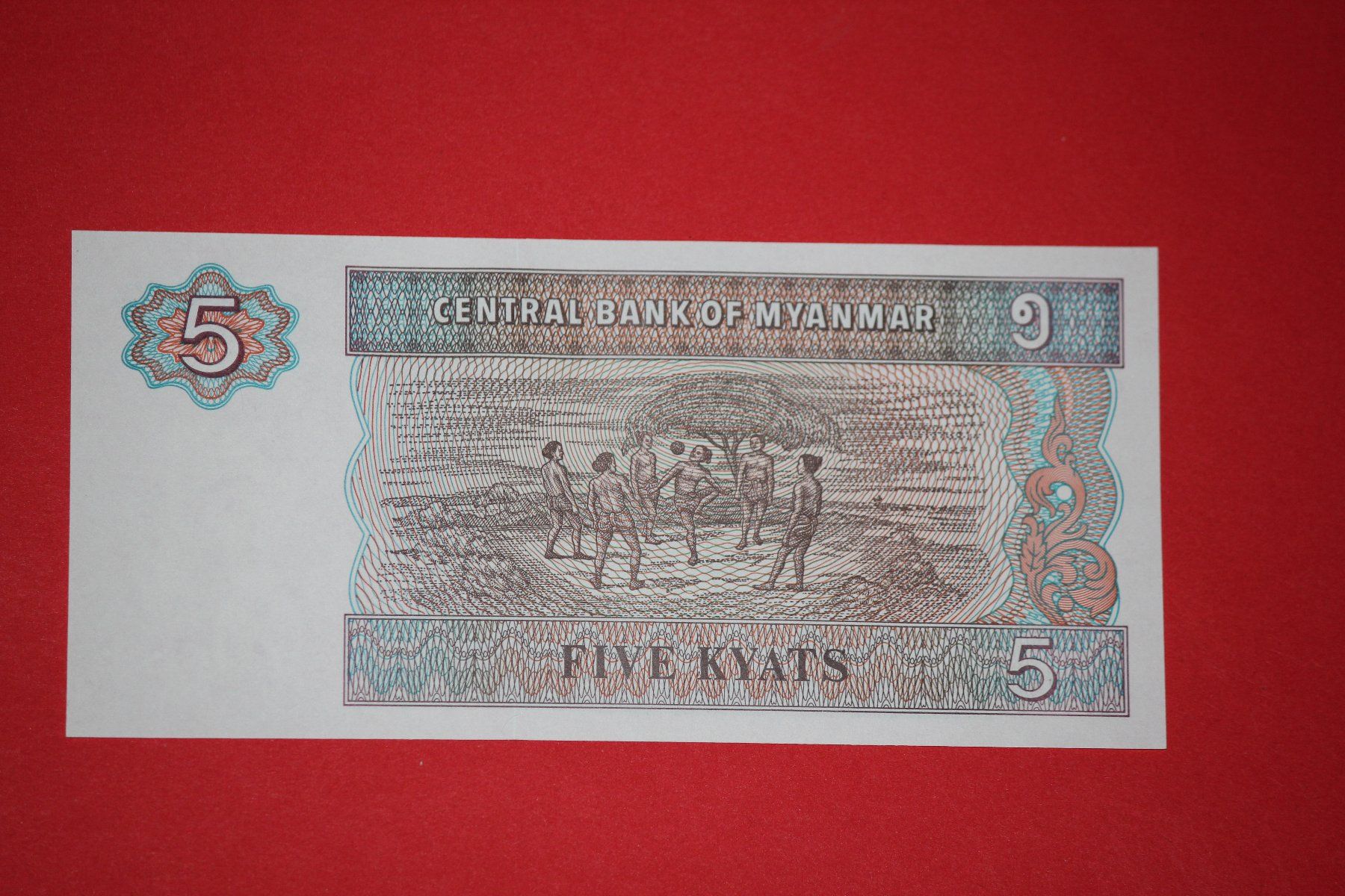 Banknoten: MYANMAR - 5 Kyats UNC (CT5664232) – Neu (gemäss Beschreibung) aus Wichtrach von LuckyLuke69 1
