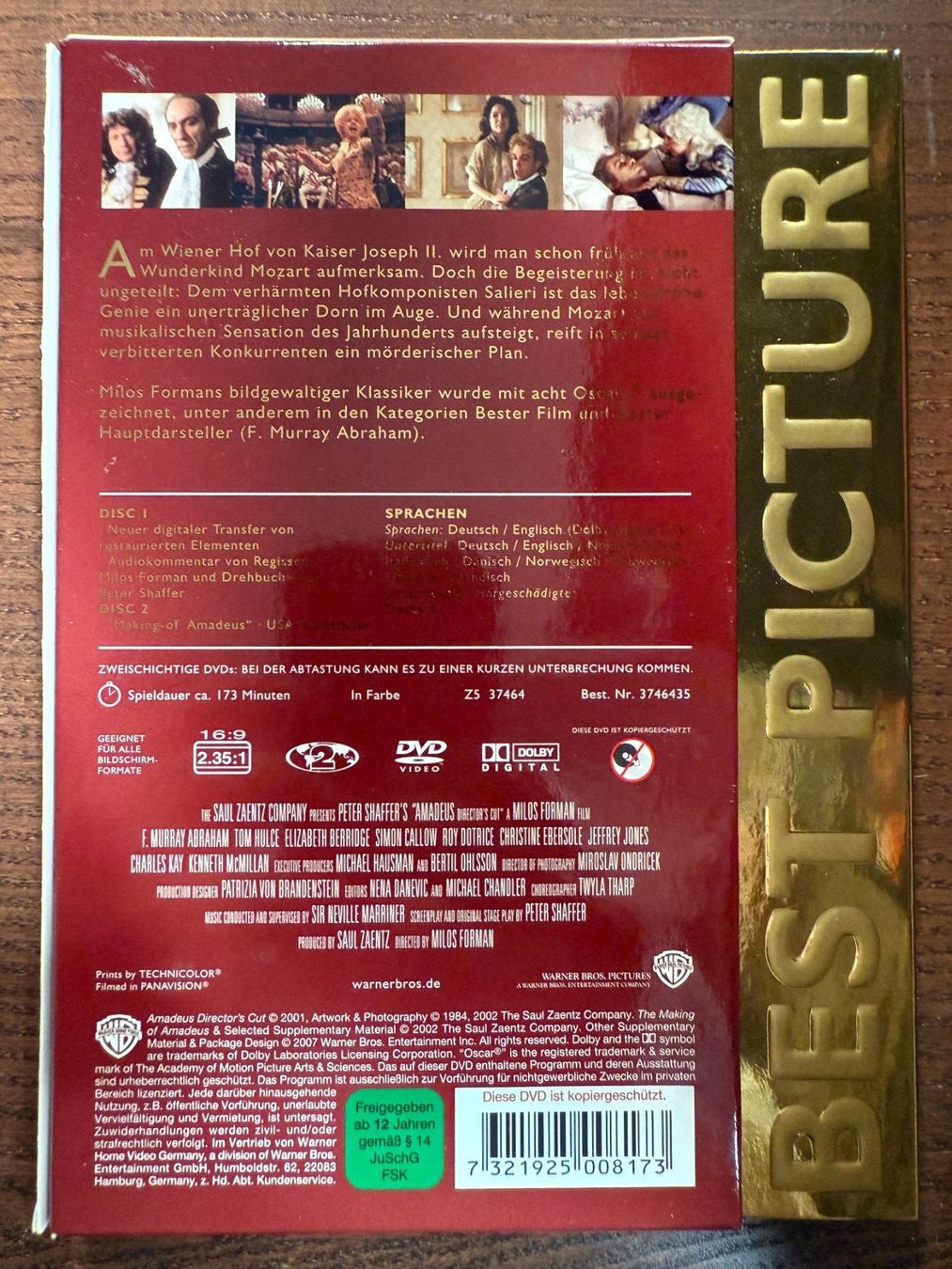 Alle DVDs: Amadeus – Gebraucht aus Zürich von FilmFreunde 1