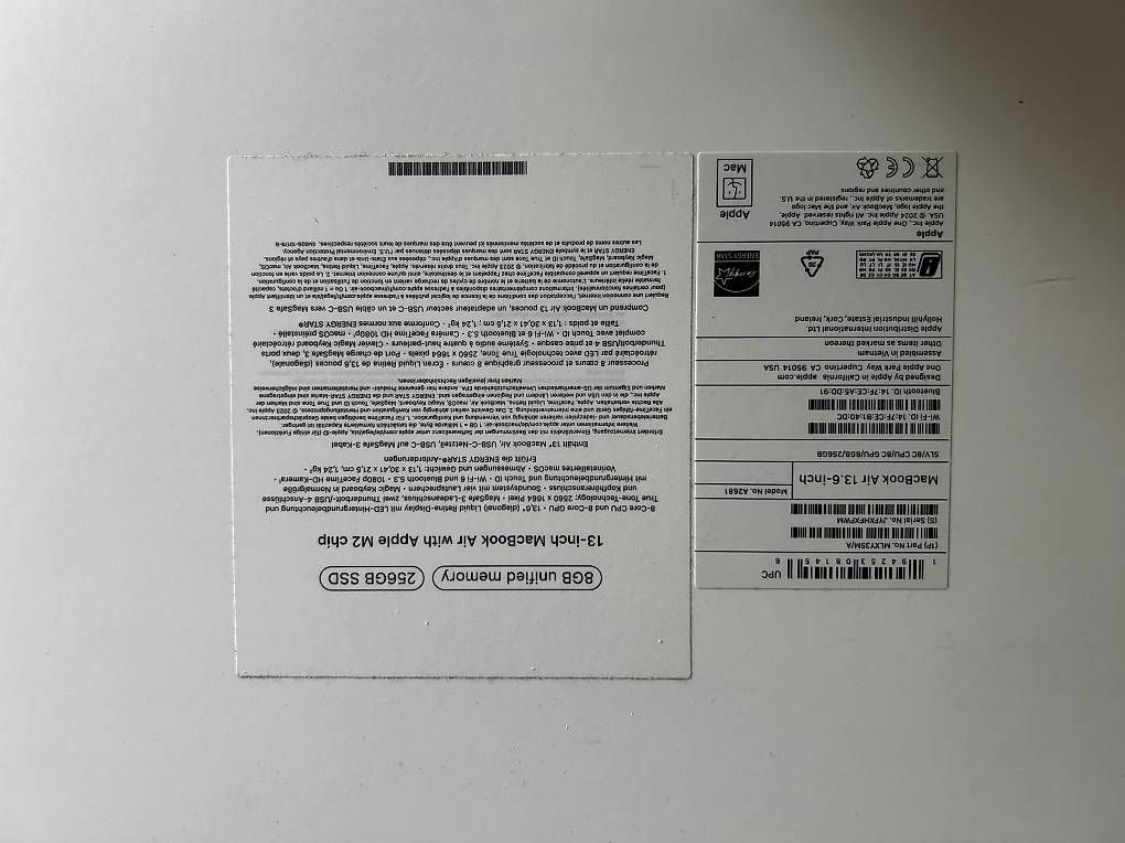 Notebook: Mac Book Air 13 inch M2 – Nuovo e nell'imballaggio originale da Aarberg venduto da oet_2z9x 1
