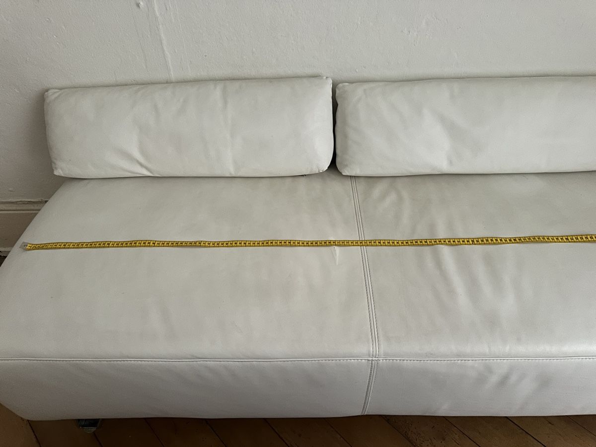 Divani: Ledersofa mit 2 Lederkissen – Usato da Luzern venduto da w.welihodska 3