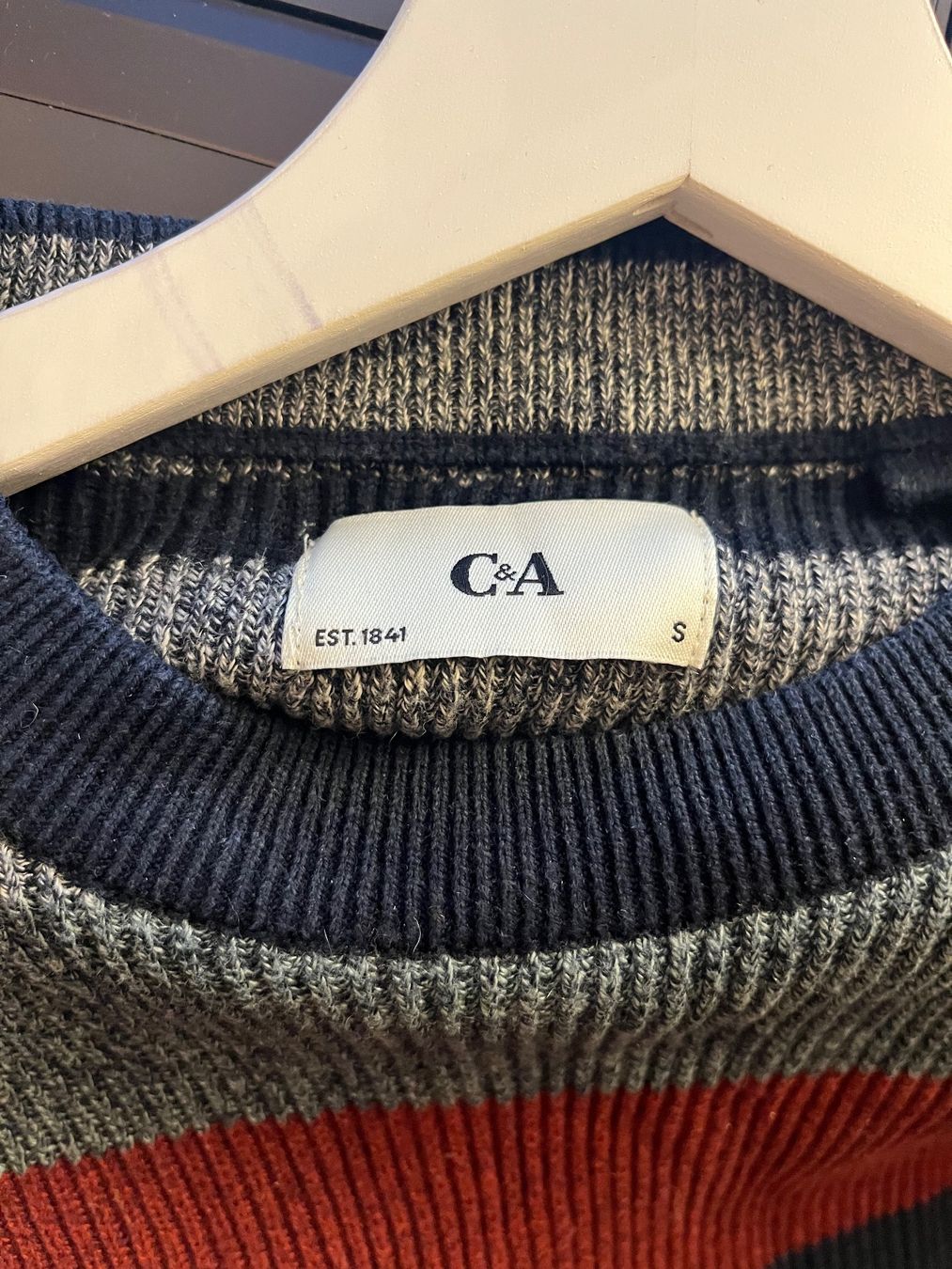 C&A Maglioni & Felpe: Gestreifter Winterpullover von C&A – Usato da Stetten AG venduto da WOlivia 2
