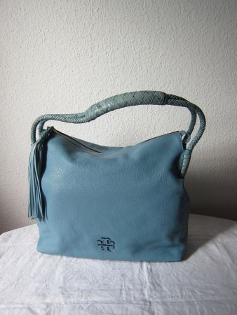 Tasche Tory Burch, Leder, hellblau, Top Zustand!