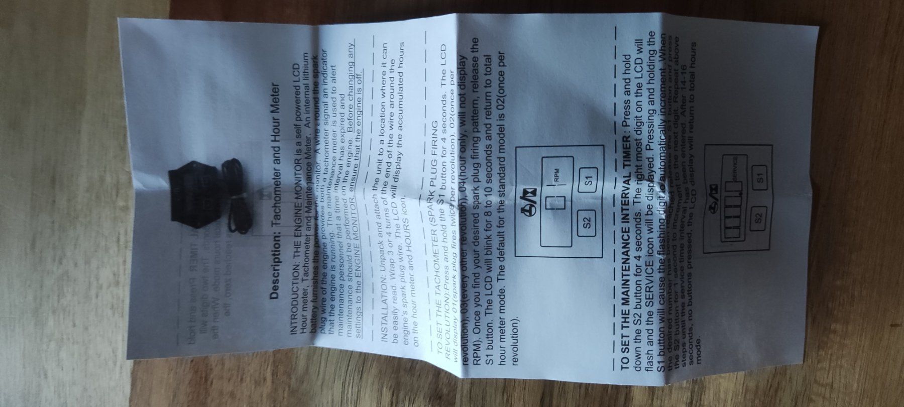 Messen: Stundenzähler / Drehzahlmesser Induktion – Neu und originalverpackt aus Rümikon AG von PANTER03 1