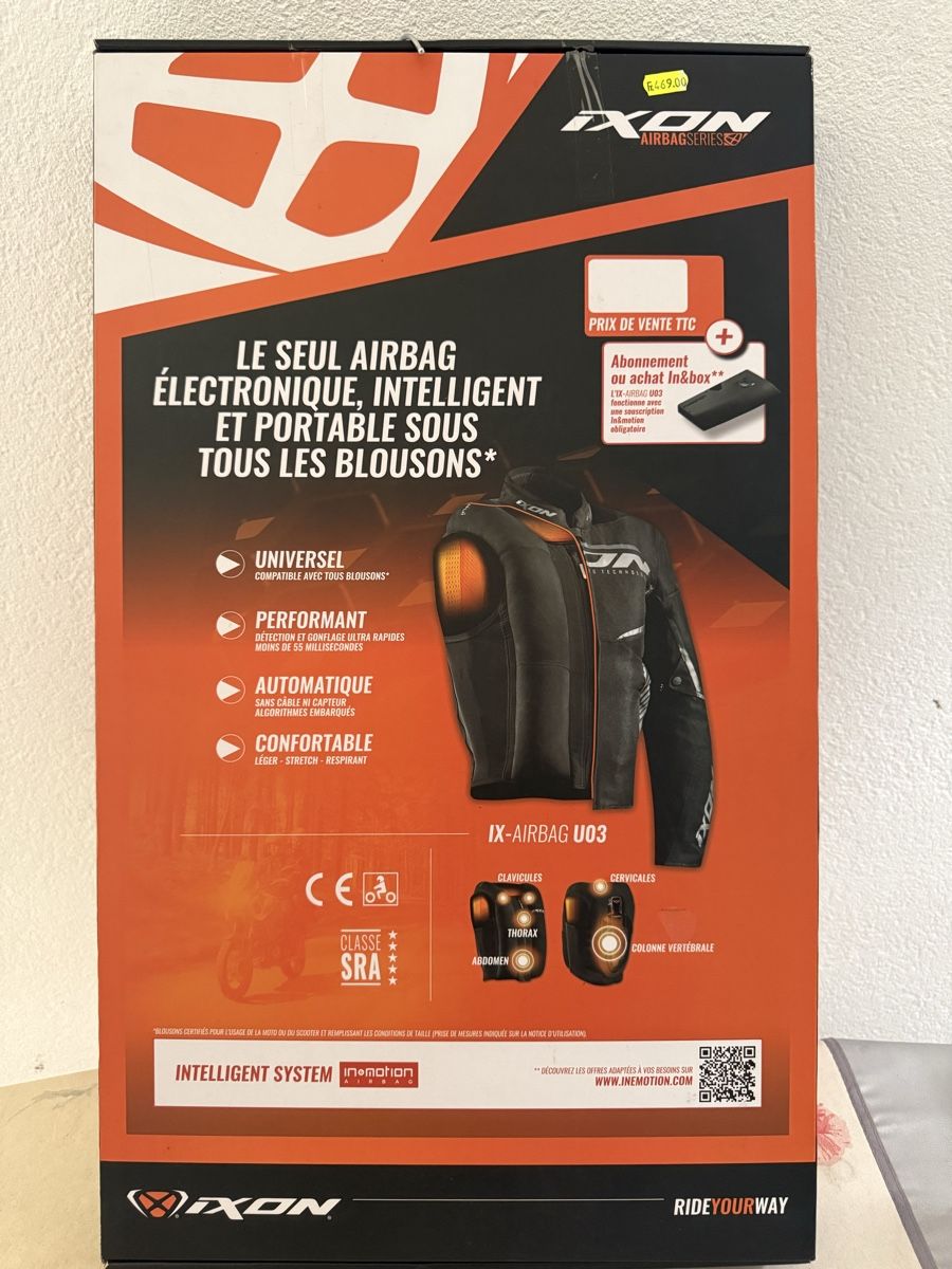 Giacche: Air bag motard-e neuf XL / IXON – Nuovo e nell'imballaggio originale da Vucherens venduto da Chexbres69 2