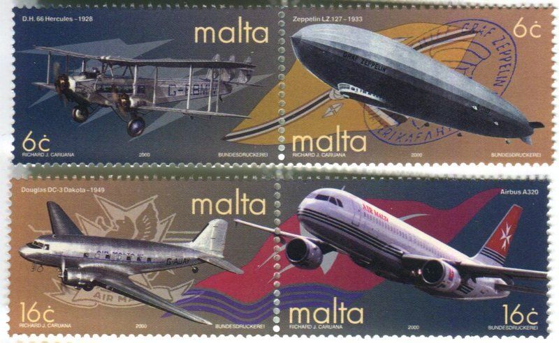 Alle Briefmarken: Briefmarken "Flugzeuge". Malta – Neu und originalverpackt aus Basel von Butsch5
