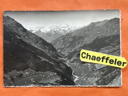 Alte Ansichtskarte Saas-Tal, Saas-Grund, Bitschhorn.