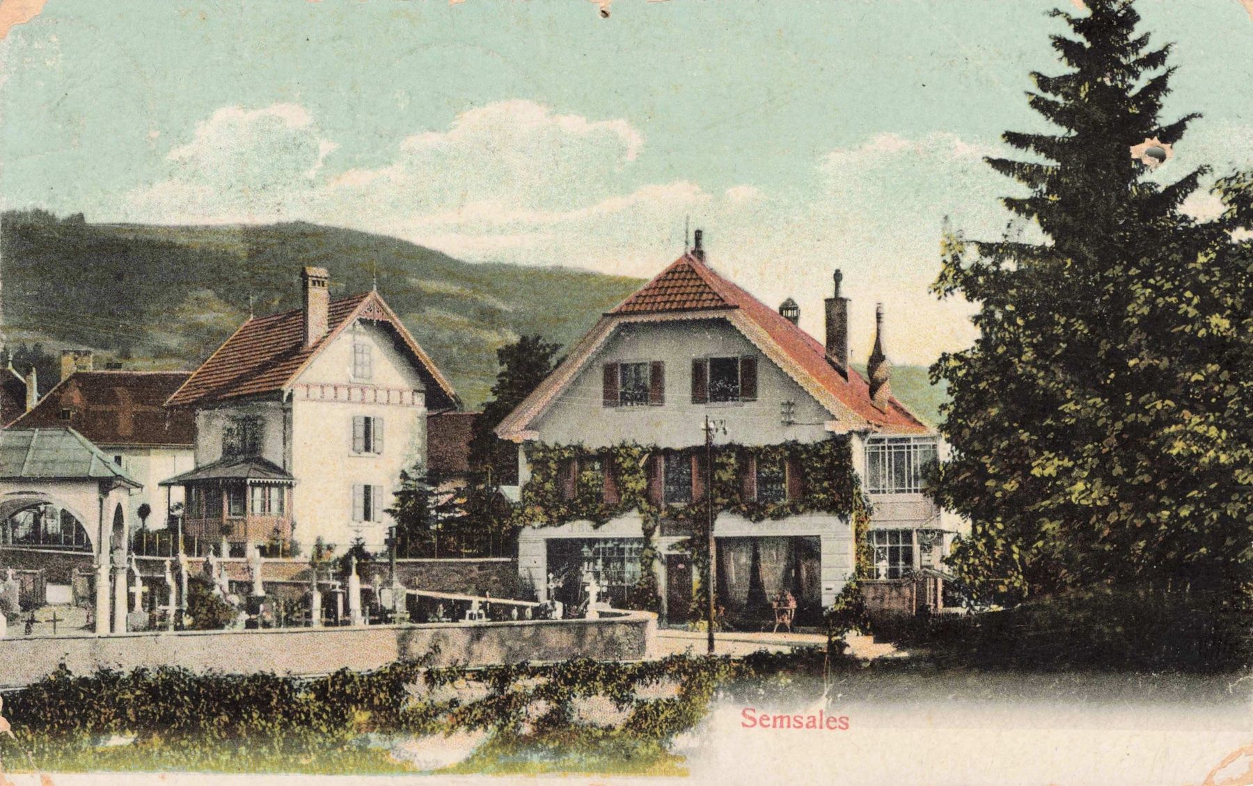 Cartoline postali: Semsales – Usato da Biasca venduto da Blenio71