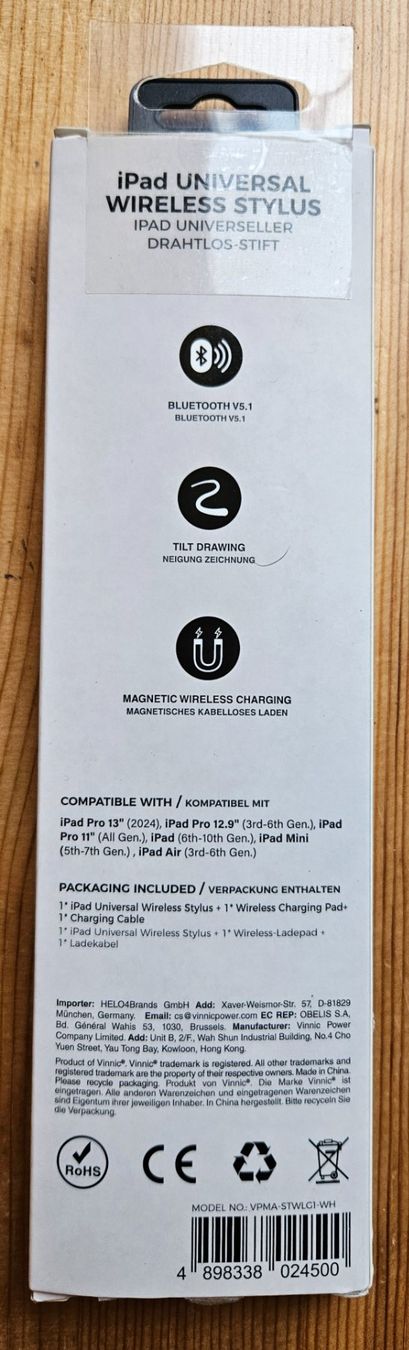 Penna & Evidenziatori: Vinnic Drahtlos-Stift  iPad Universal Wireless Stylus NEU – Nuovo (secondo la descrizione) da Hägglingen venduto da United-Village-Trade 1