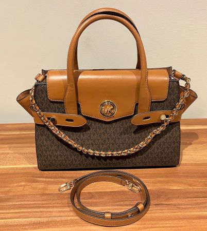 Michael Kors Handtasche Braun/Gold, de facto Neuwertig