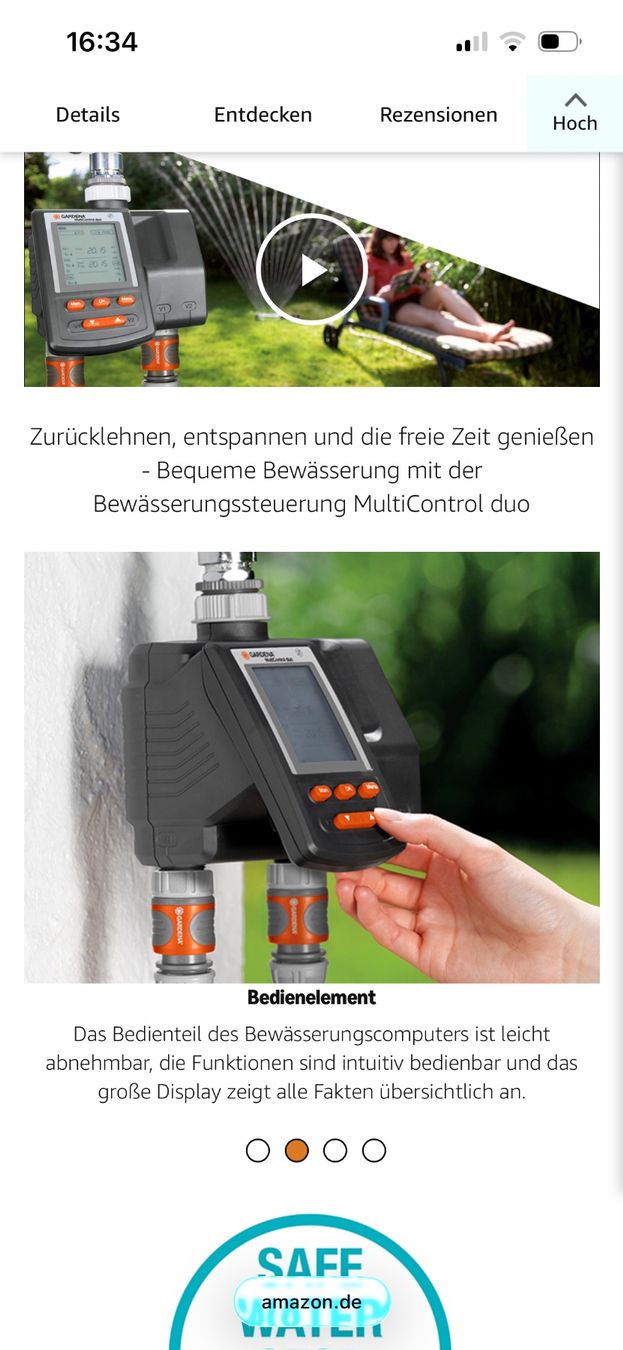 Systèmes de contrôle: Gardena Multi Control Duo - ungebraucht – D'occasion à Egg b. Zürich par Sackysack 1