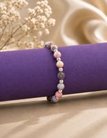 Kinderarmband aus Aprikosenachat mit 925 Silber