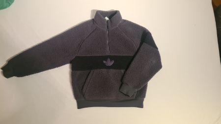 Warme Adidas Fleece Jacke, Schwarz, Grösse S – Top Zustand
