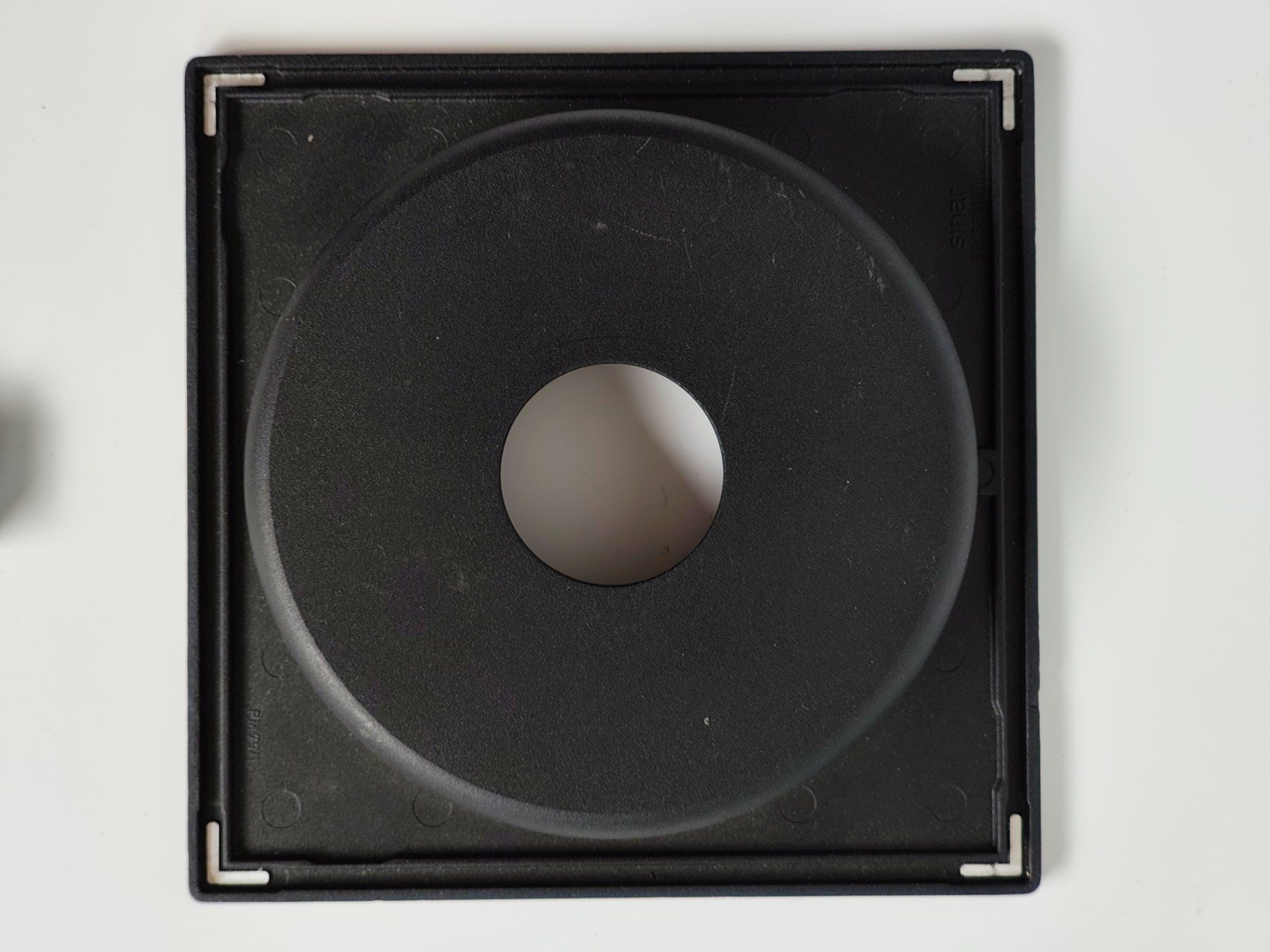 Sinar Obiettivi: Lensboard / plaque objectif Copal 0 Sinar recessed – Usato da Vauderens venduto da apa1977 1