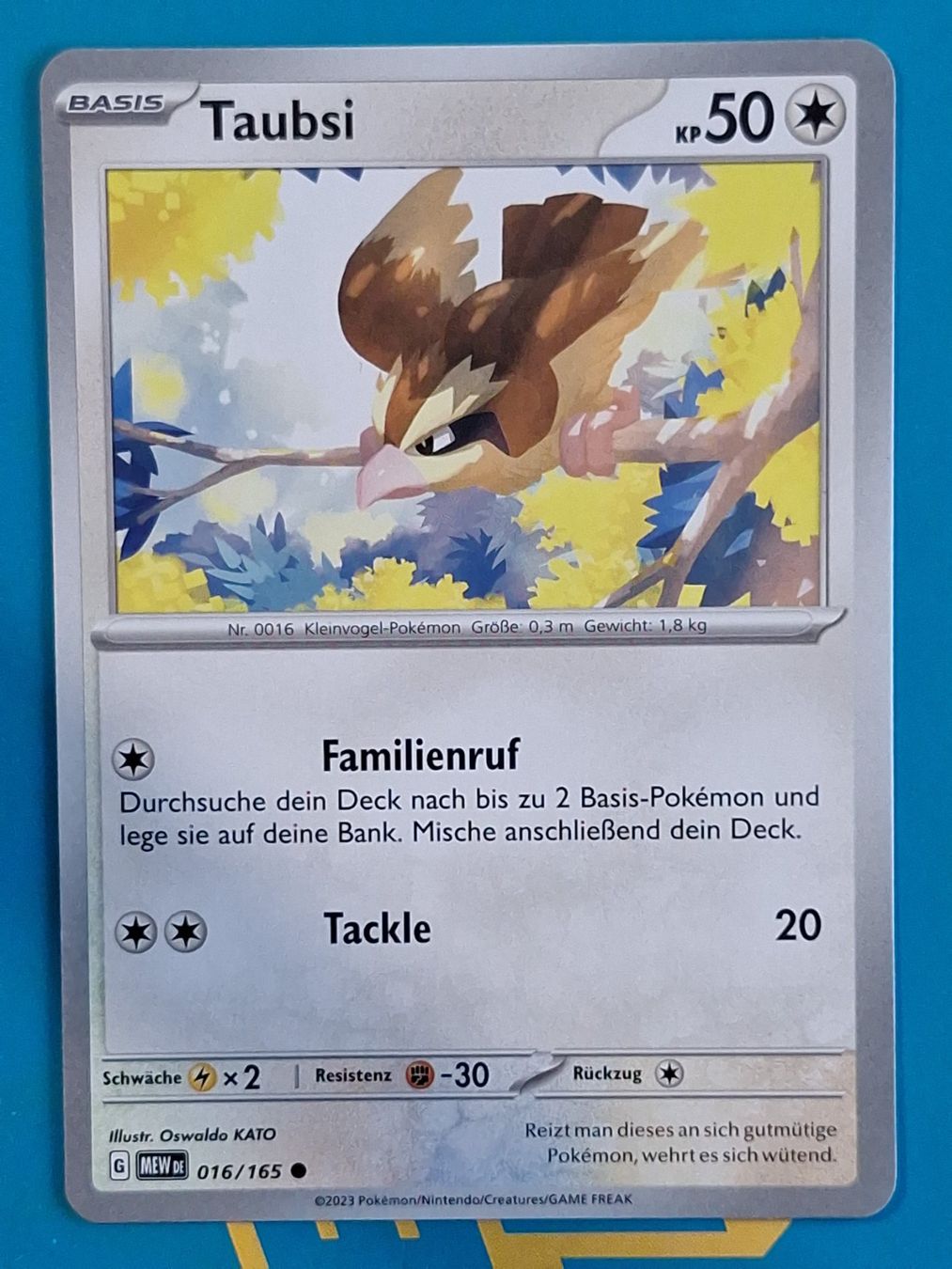 Pokémon Carte collezionabili: Taubsi - DEUTSCH Mew 151 - #2.8 – Usato da Altstätten SG venduto da GGsGameshop