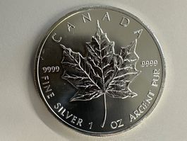 1 Unze Silber Canada Maple Leaf 2013
