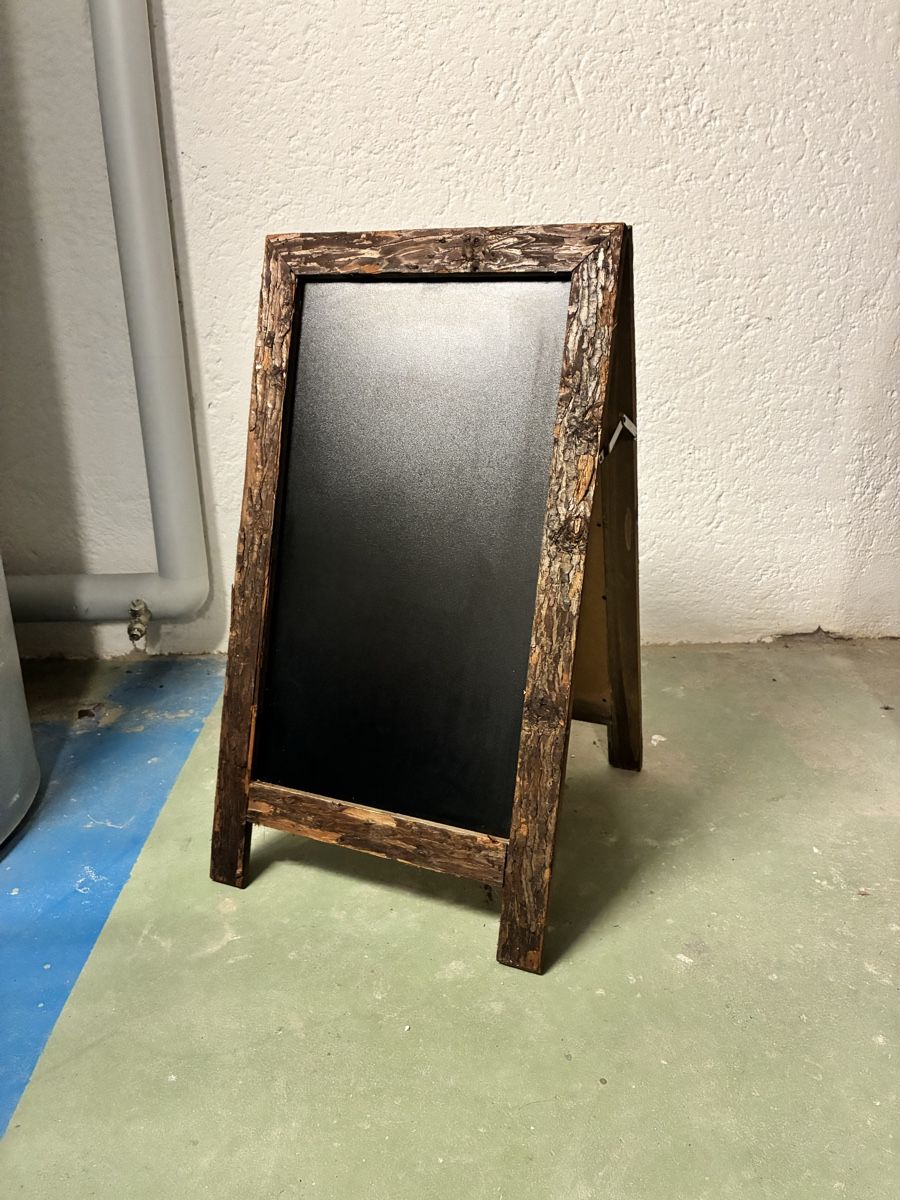 Tutte le decorazioni: Tafel mit Holzrahmen freistehend – Usato da Zürich venduto da Spurlos123