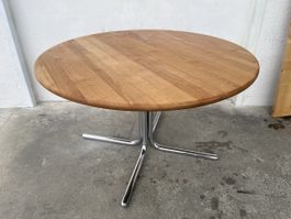 Mid Century 70er Jahre Vintage Esstisch Ausziehbar Chrom