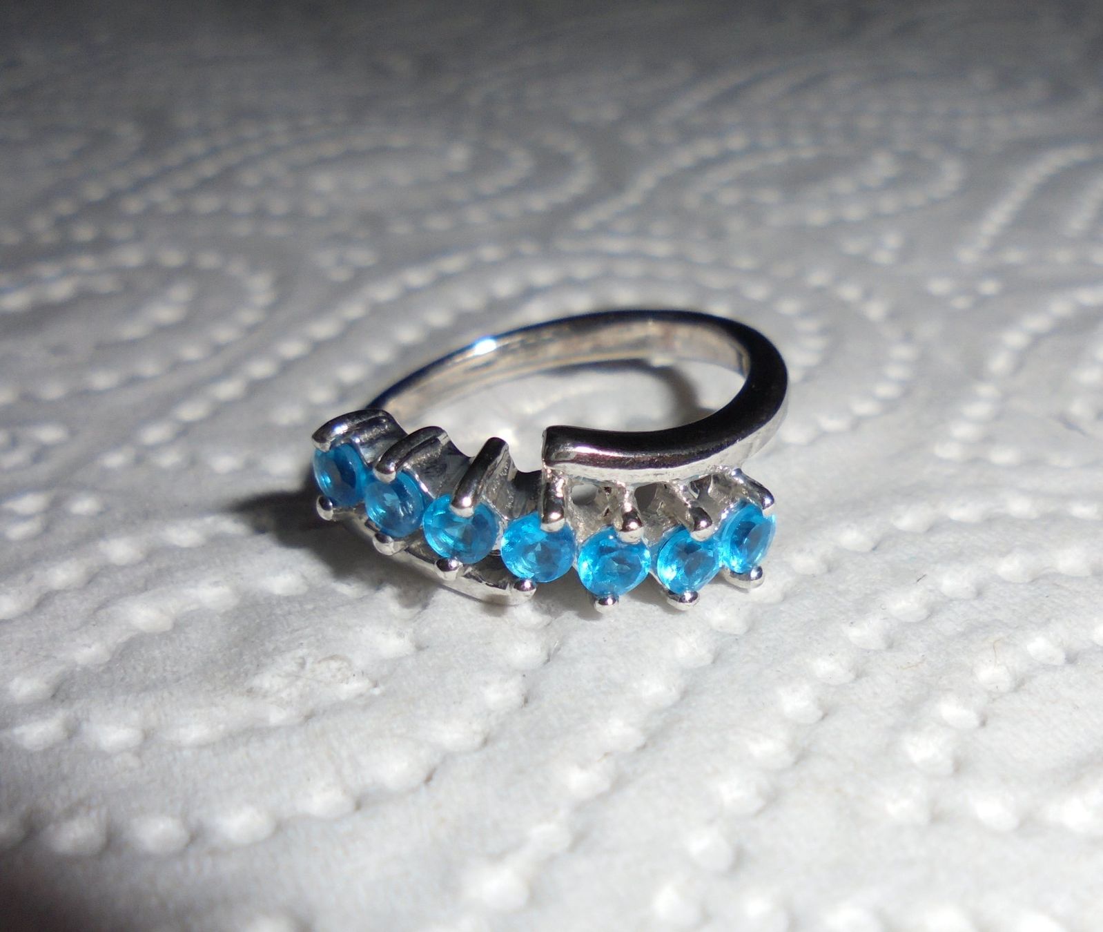 Ringe: Echtschmuck: Neonblauer Apatit-Silberring 53 Zertifikat – Neu (gemäss Beschreibung) aus Zuchwil von maumauchi 2