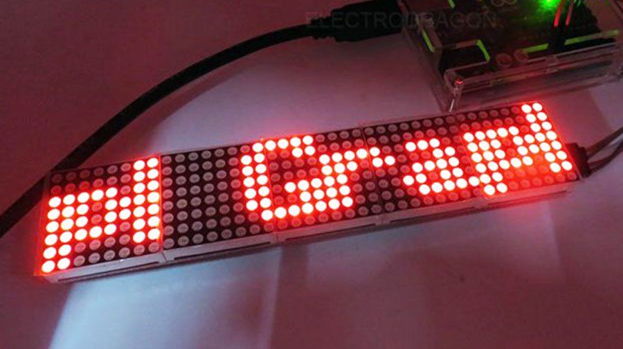 MAX7219 Dot Matrix Display Gross - ROT (Neu (gemäss Beschreibung)) in ...