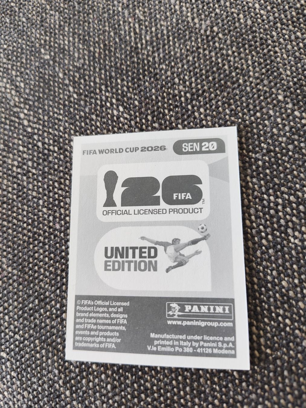 Panini Sammelbilder & Trading cards: Panini 2026 Wm Sen 20 – Neu (gemäss Beschreibung) aus Lieli von Maholo 1