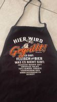 Schürze schwarz mit coolem Aufdruck