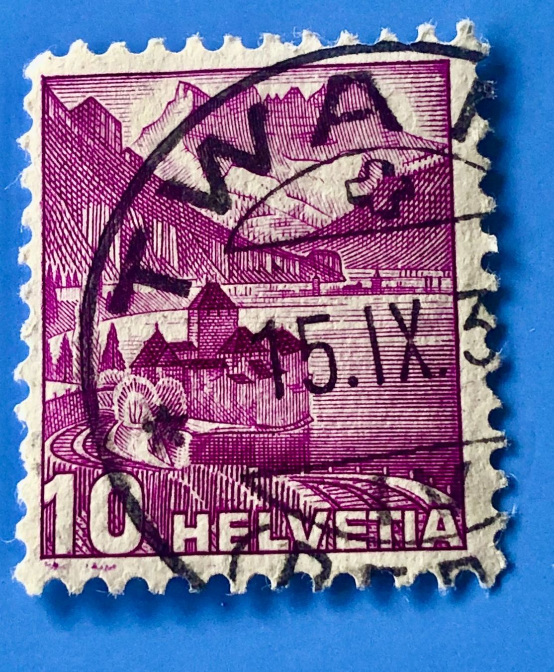 Tutti i francobolli: Nr.203 Landschaftsbilder Stempel     – Usato da Aarau venduto da Billa007