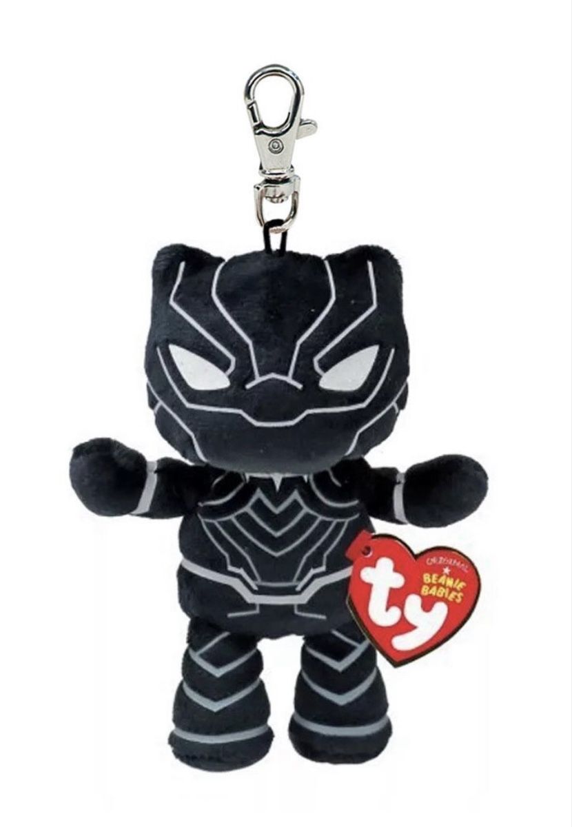 Ty Porte-clés: 2 Portes clé Ty - Spiderman & Black Panther – Neuf avec emballage d'origine à Collombey par Cards07 1