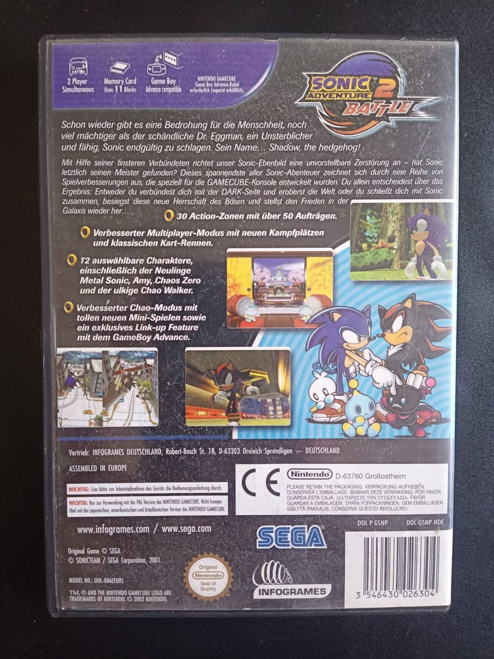 Sega Giochi: Sonic Adventure 2 Battle - Gamecube – Usato da Renens VD venduto da JoliCoeur1020 1