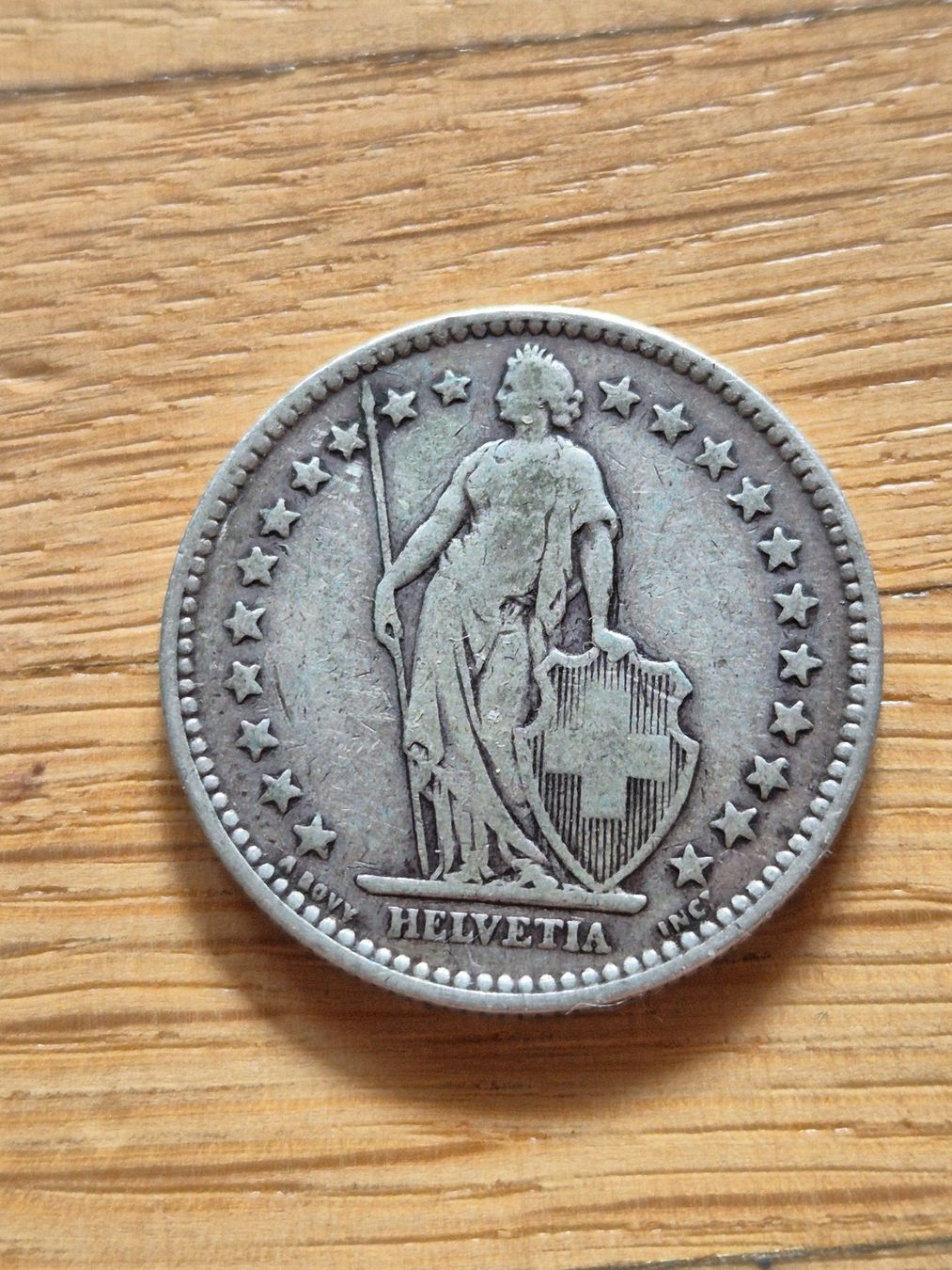 Alle Münzen: 2 Franken 1879 - Silber - selten! – Gebraucht aus Mels von Goldenfalcon 1