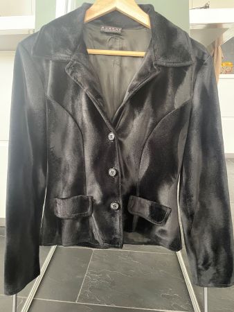Vintage Samt Jacke aus den 80ziger, Grösse 36, MORGAN