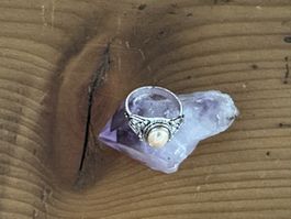 Vintage Ring mit Perle