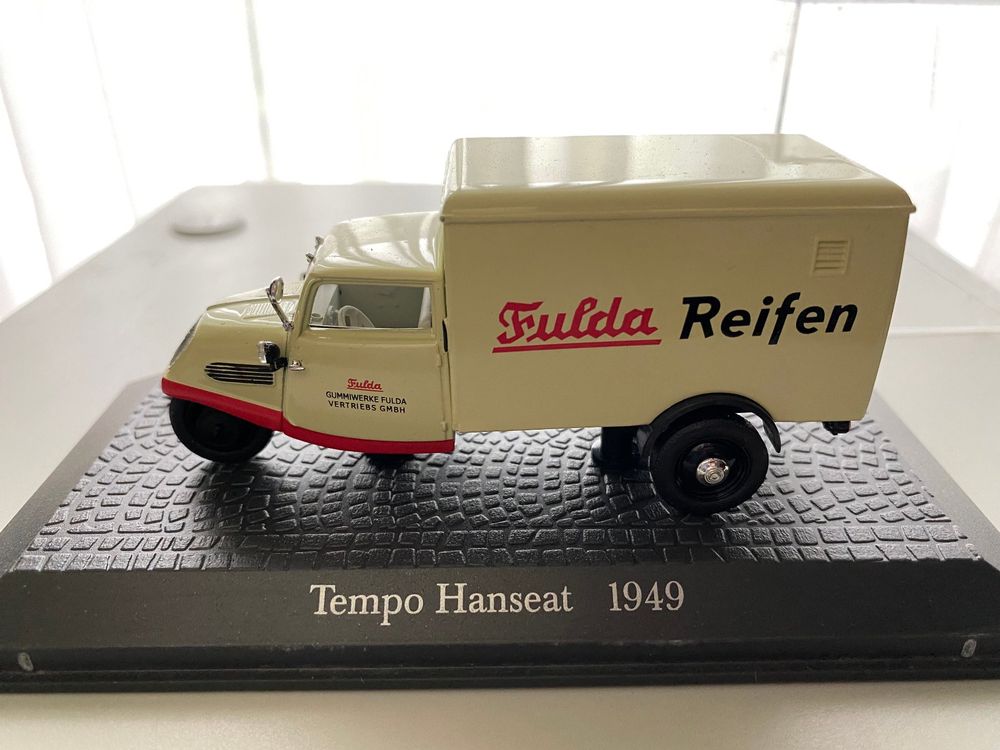 Tempo Hanseat 1949 Fulda Reifen Atlas DDR 1-43 342 Spiegel r 6