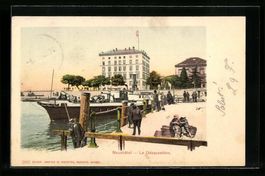 AK Neuchatel, Le Débarcadère, 1902