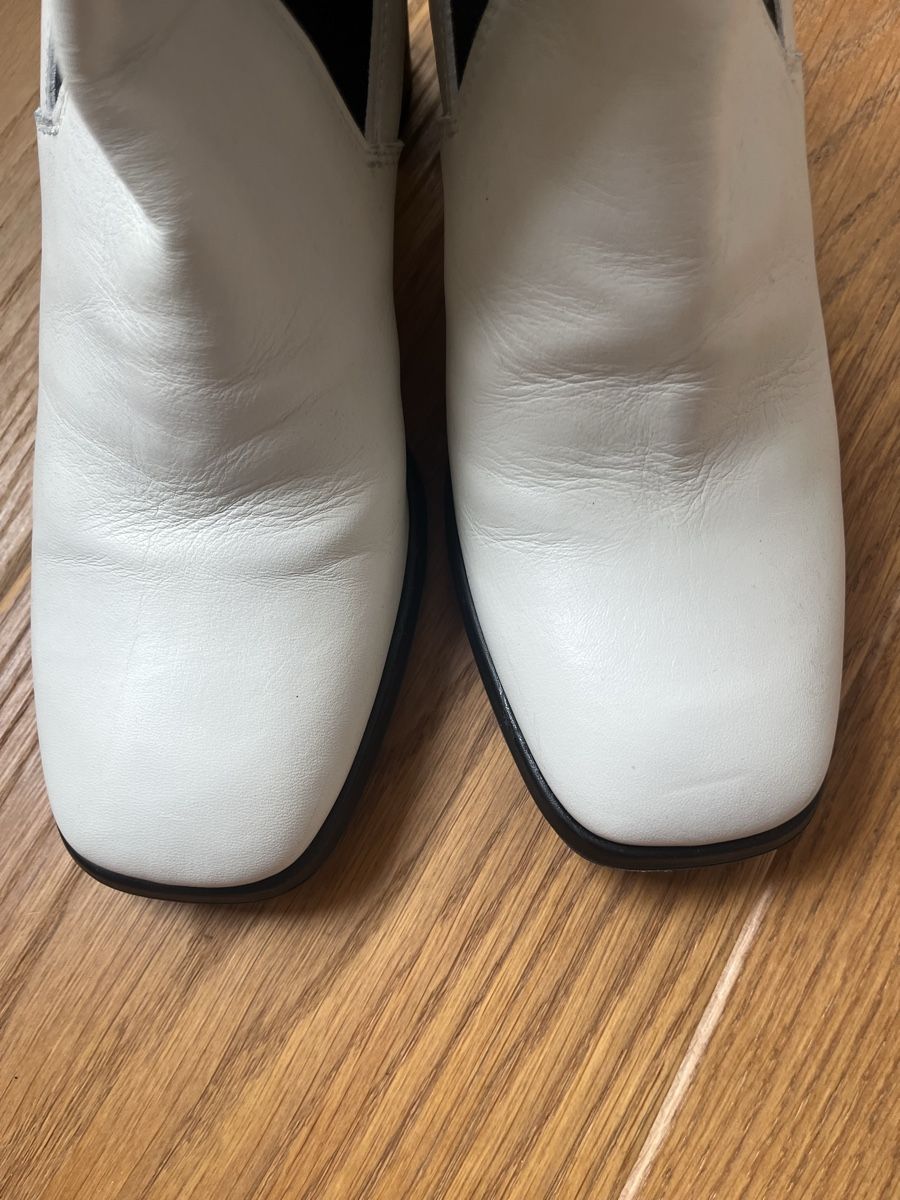 Damenschuhe: Weisse Leder Stiefeletten Gr. 41, Bervicato – Gebraucht aus Wädenswil von Iana32 1
