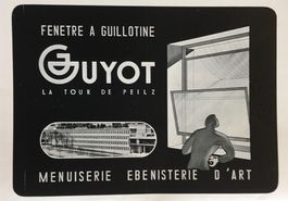 Vintage Reklame, Guyot Fenster, La Tour-de-Peilz, 1944