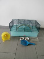 Kleintierkäfig für Hamster Maus mit Zubehör hellblau