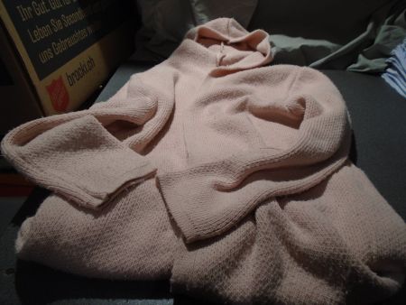 Jacke ca. Grösse S, rosa mit Kapuze