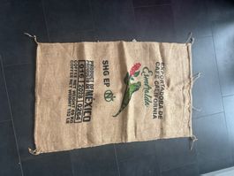 Kaffeesack "Esmeralda" aus Mexico, Top Zustand! Unikat