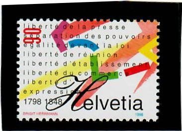 Tutti i francobolli: 1998 935 Ab Fleck über "r" von Presse ** – Nuovo (secondo la descrizione) da Riehen venduto da dfaess