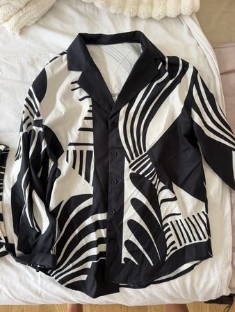 Summer set: patterned shirt & pants