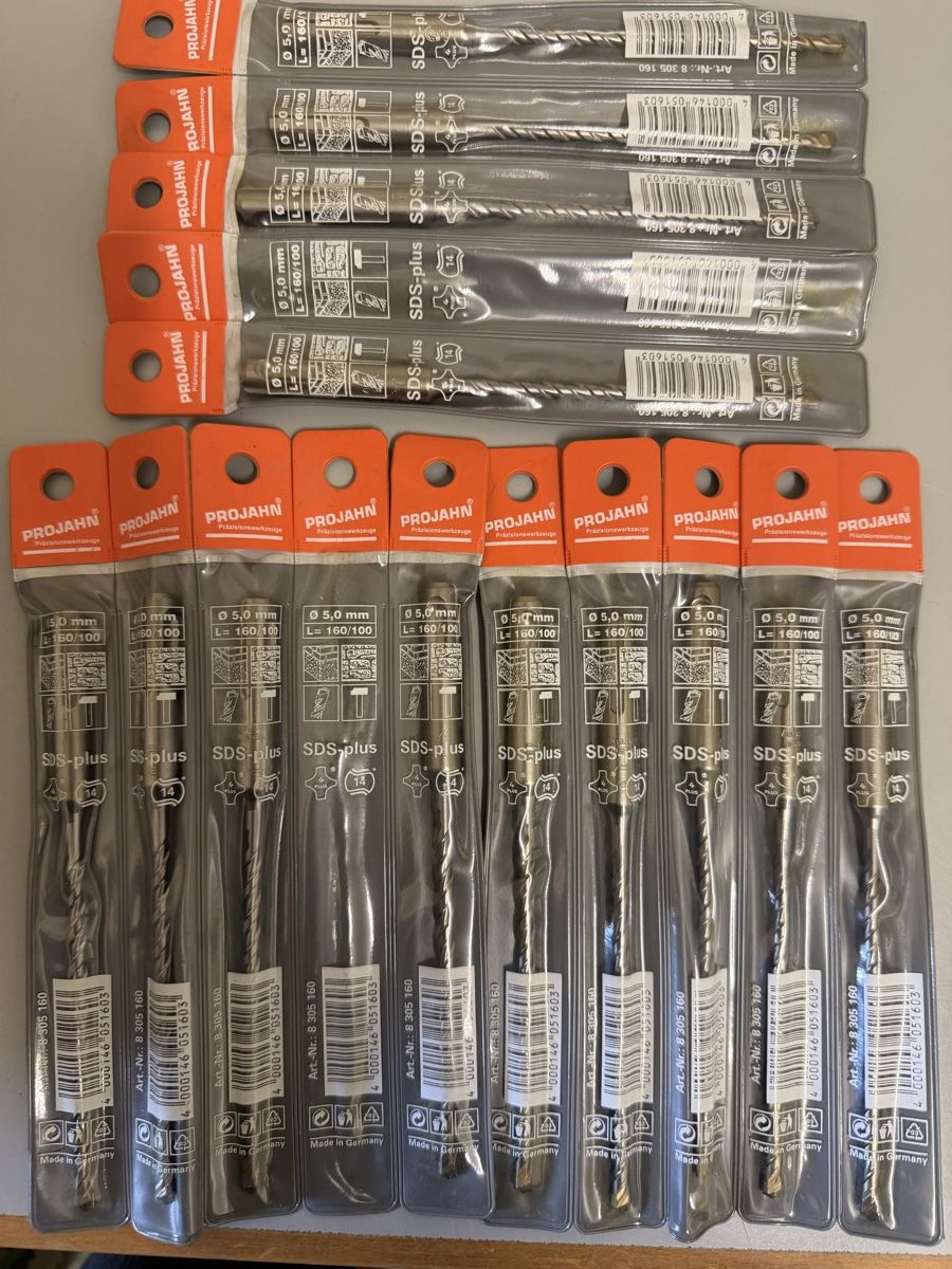Alle Werkzeuge: 5er Bohrer 15 stück  – Neu und originalverpackt aus Zürich von papaplatte 1