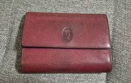 Cartier - portefeuille bordeaux vintage